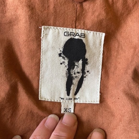 GRAB genuine leather Jacket w removable fur collar - Picture 10 of 14